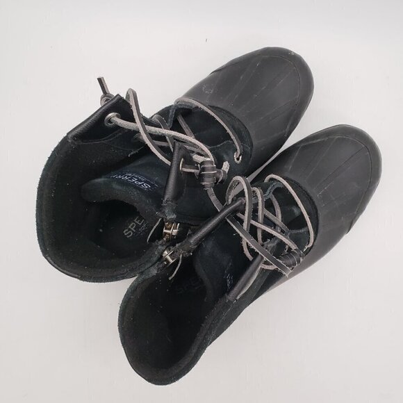 Sperry Top-Sider Women's Size 6 M Syren Gulf Duck Black Bootie STS80422 Leather - Picture 10 of 14